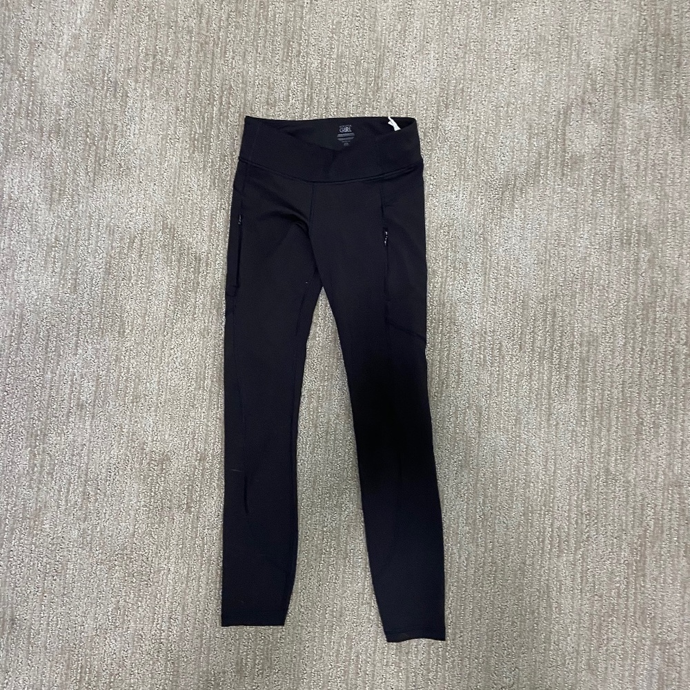Athleta Girl Black Leggings size 12